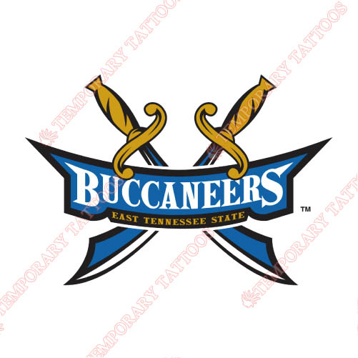 ETSU Buccaneers Customize Temporary Tattoos Stickers NO.4350